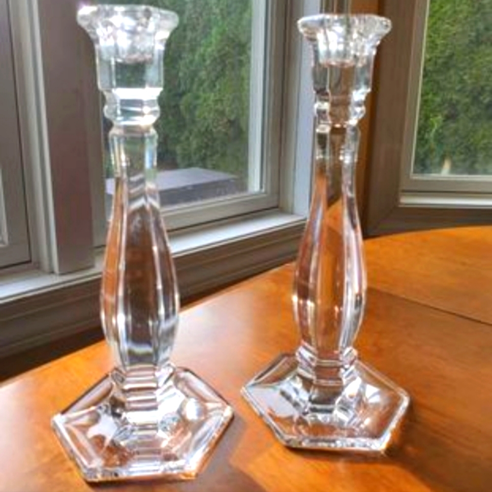 Tiffany & Co. Crystal Candleholders (pair)